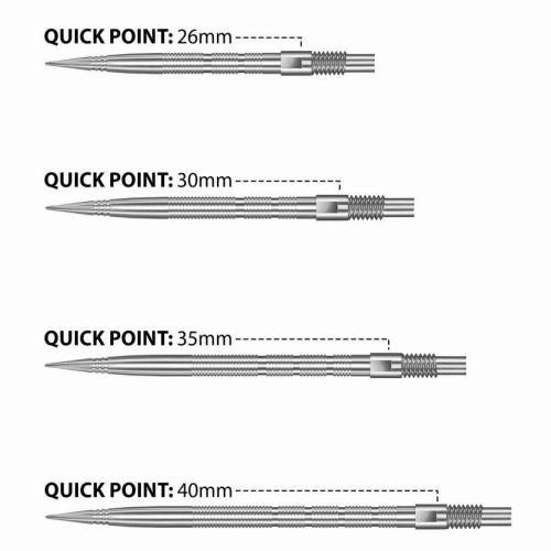 Preview: HARROWS Micro Grip Quick Points -Silver